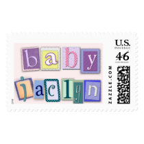 Custom block USPS baby shower stamps