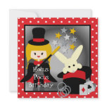 Custom Blond Girl Hocus Pocus Birthday Invites