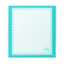 Custom Blue & Black Polka Dots Monogram 2 Notepad