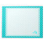 Custom Blue & Black Polka Dots Monogram Notepad