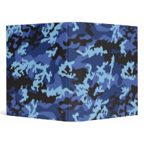 Custom Blue Camo School Binder