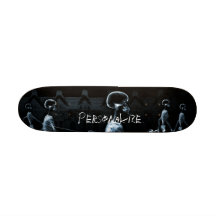 Custom Blue X-Ray Skeletons Midnight Stroll Skate Board Decks