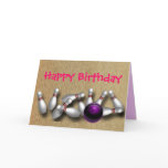 Custom Bowling Greeting Cards Postcards