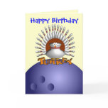 Custom Bowling Greeting Cards Postcards