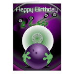 Custom Bowling Greeting Cards Postcards
