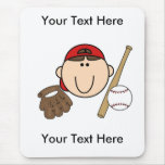 Custom Boy Baseball Mousepad - Customizable