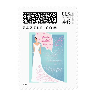 Custom Bridal Shower Invitation Stamps - Virginia