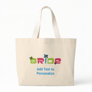 Custom Bride Tote Bag bag