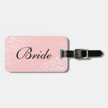 Custom Bride's Luggage Tag