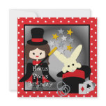 Custom Brunette Girl Hocus Pocus Birthday Invites