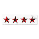 Custom Bumper Stickers .. Red Nautical Stars bumper stickers by MakeASticker Custom Bumper Stickers .. Red Nautical Stars bumper stickers