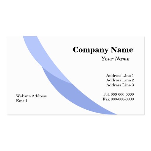 Custom Business Cards (front side)