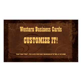CUSTOM business Cards - Country Western