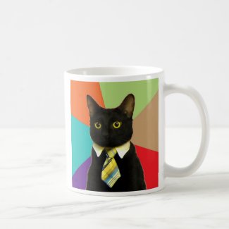 Custom Business Cat Coffee Mug