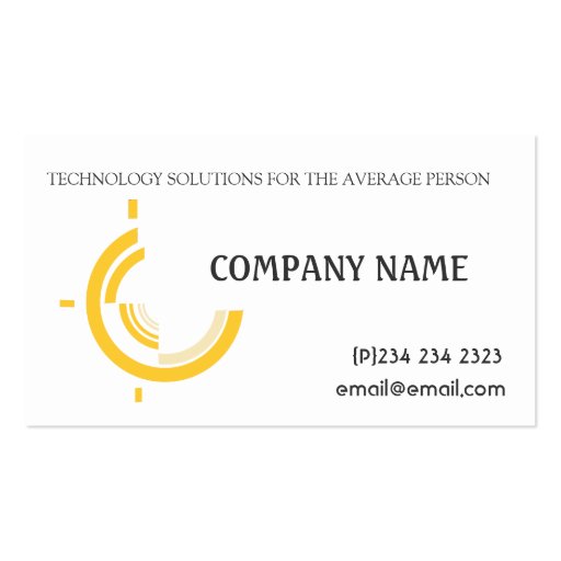Custom Business Hi-Tech Tri Business Card Templates (front side)