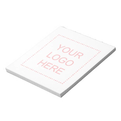 Custom business logo note pads Office supply Zazzle