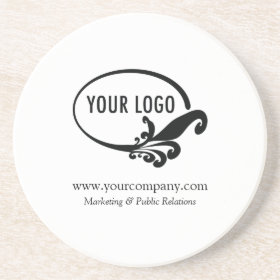 Custom Business Logo Sandstone Coaster