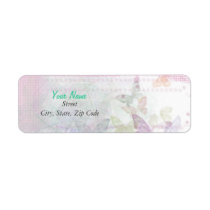 Custom Butterflies Return Shipping Labels labels