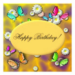 Custom Butterfly Birthday Invitation