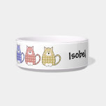 Custom Calico Cat Pet Bowl