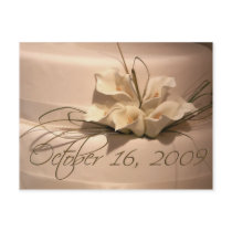 Custom Calla Lily Cake postcards