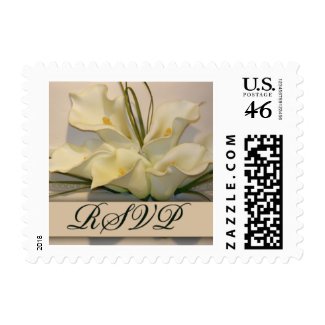 Custom Calla Lily RSVP Postage Stamps stamp