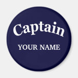 CUSTOM CAPTAIN REFRIGERATOR MAGNET