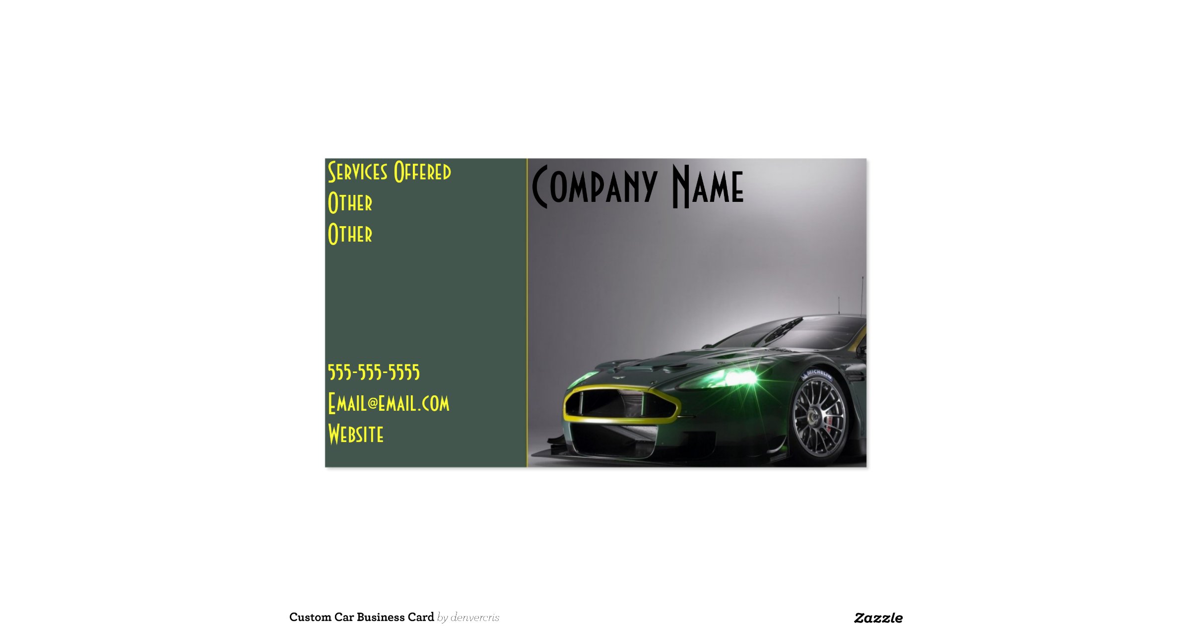 Custom car business plan