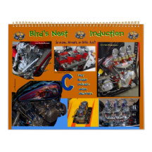 Custom carburetors Huge 14 month Wall Calendar