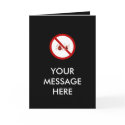 Custom Card, Lyme Disease Tick Awareness (Black) zazzle_card
