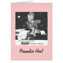 Custom Card - Vintage 1950 Ironing Board Ad