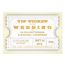CUSTOM Carnival Admission Ticket for Wedding Personalized Invitation
