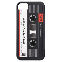 Custom Cassette Tape iPhone 5 Cover