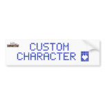 Custom Character Sticker Bumper Stickers