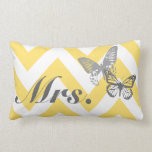 Custom Chevron Monogram Wedding Throw Pillow pillows