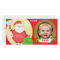 Custom Children's Christmas Santa Photo Card photo cards