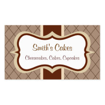 Custom Chocolate  Argyle Business Card