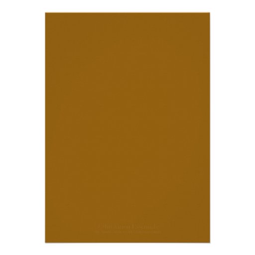 Custom Chocolate Brown Invitation