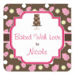 Custom Chocolate Cupcake and Cake baking Stickers stickers