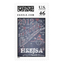 Custom Christmas Chalkboard Stamp stamps