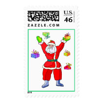 Custom Christmas Greeting Cards Postage Stamps