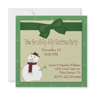 Custom Christmas Invitation invitation