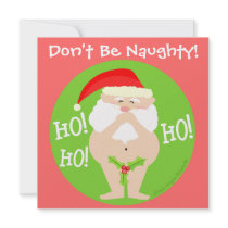 Custom Christmas Naughty Santa Party Invitation by jamiecreates1 Custom Christmas Naughty Santa Party Invitation
