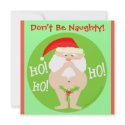 Custom Christmas Naughty Santa Party Invitation
