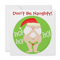 Custom Christmas Naughty Santa Party Invitation by jamiecreates1 Custom Christmas Naughty Santa Party Invitation