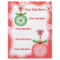 Custom Christmas Ornament Business or Personal flyers