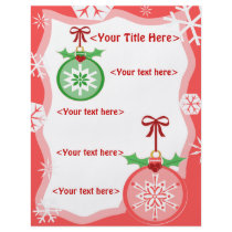 Custom Christmas Ornament Business or Personal flyers by jamiecreates1 Custom Christmas Ornament Business or Personal flyers