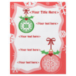 Custom Christmas Ornament Business or Personal Full Color Flyer