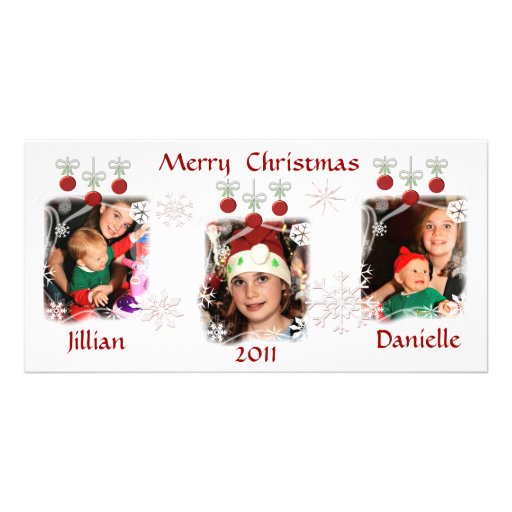 Custom Christmas Ornaments Photo Card