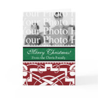 Custom Christmas Photo Card card